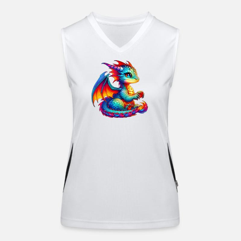 Dragon Débardeur respirant contrasté Femme