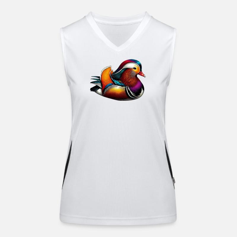 Mandarinente Funktionelles Kontrast-Tank Top für Frauen