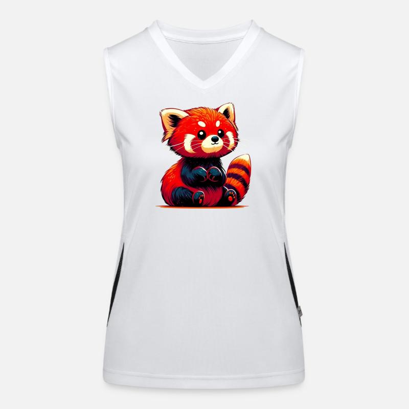 Red panda Women's Functional Contrast Tank Top