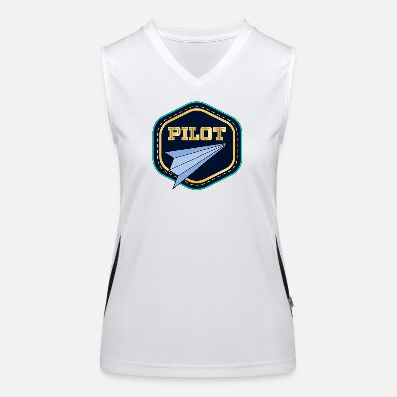 PILOT KOSTÜM Funktionelles Kontrast-Tank Top für Frauen