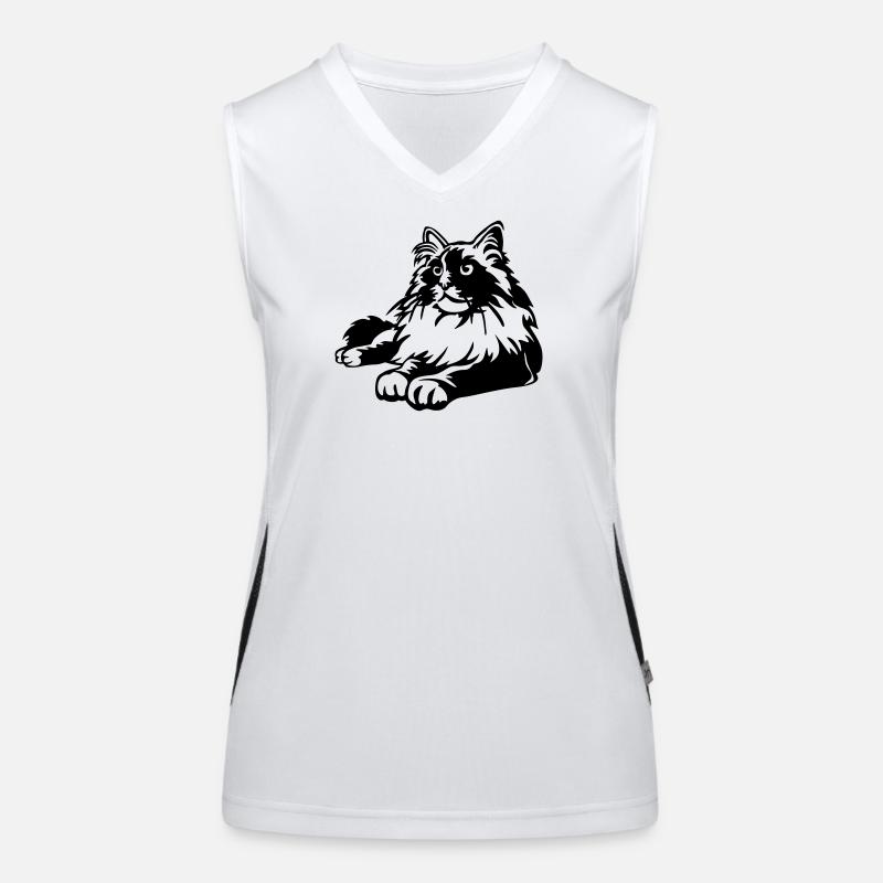 Ragdoll Katze Funktionelles Kontrast-Tank Top für Frauen