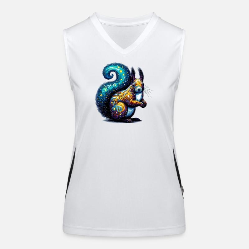 Eichhörnchen Funktionelles Kontrast-Tank Top für Frauen