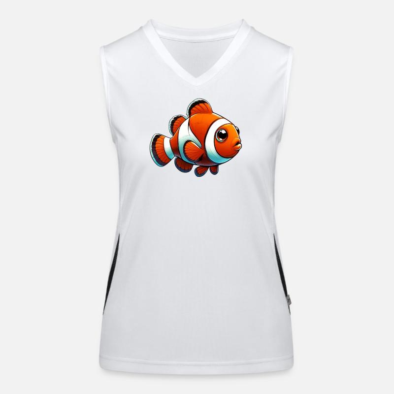 Clownfisch Funktionelles Kontrast-Tank Top für Frauen