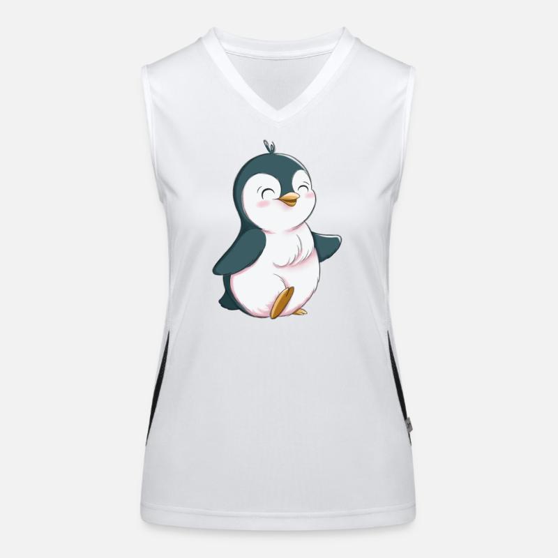 Pingouin mignon Débardeur respirant contrasté Femme