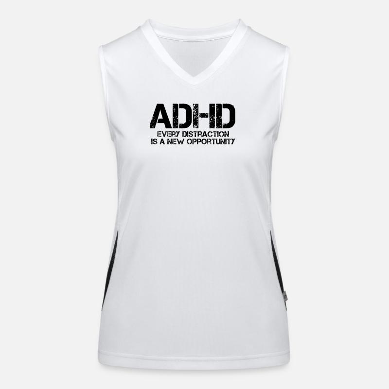 ADHS Funktionelles Kontrast-Tank Top für Frauen