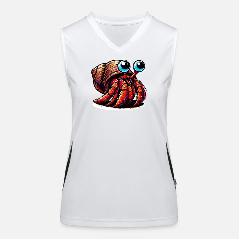 Hermit crab Women's Functional Contrast Tank Top