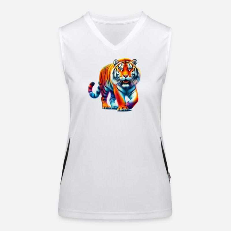 Tigre Débardeur respirant contrasté Femme
