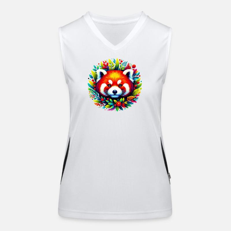 Kleiner Panda Funktionelles Kontrast-Tank Top für Frauen