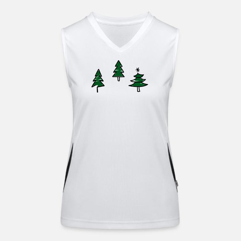 Design pour Noël Débardeur respirant contrasté Femme