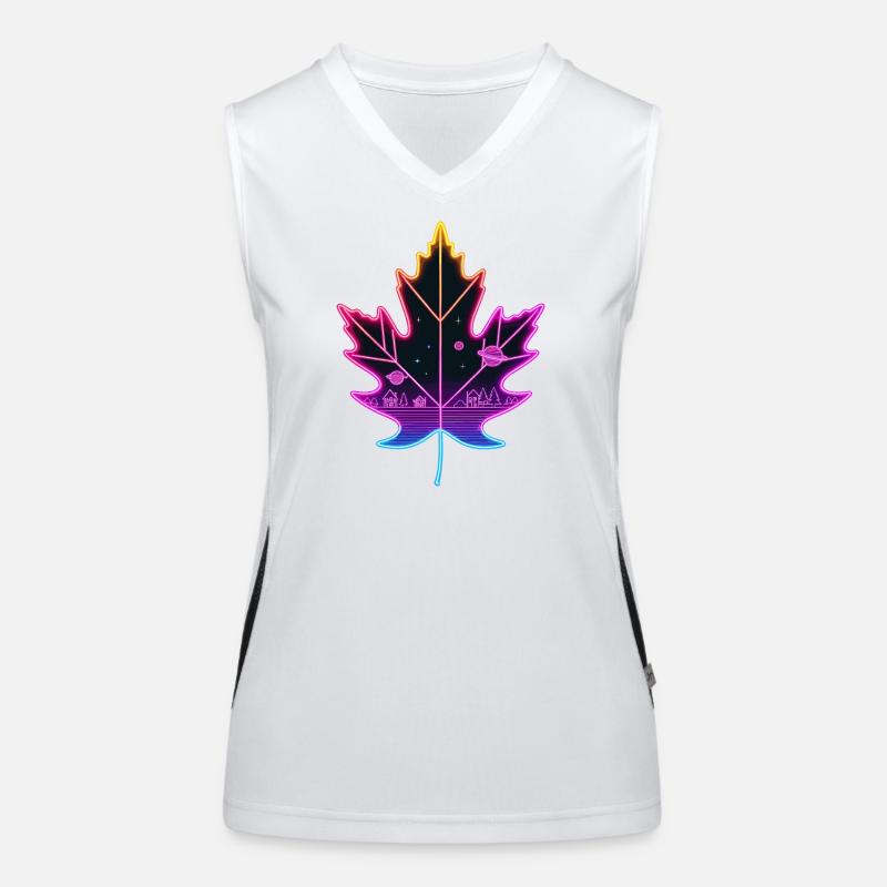 Maple leaf Women's Functional Contrast Tank Top