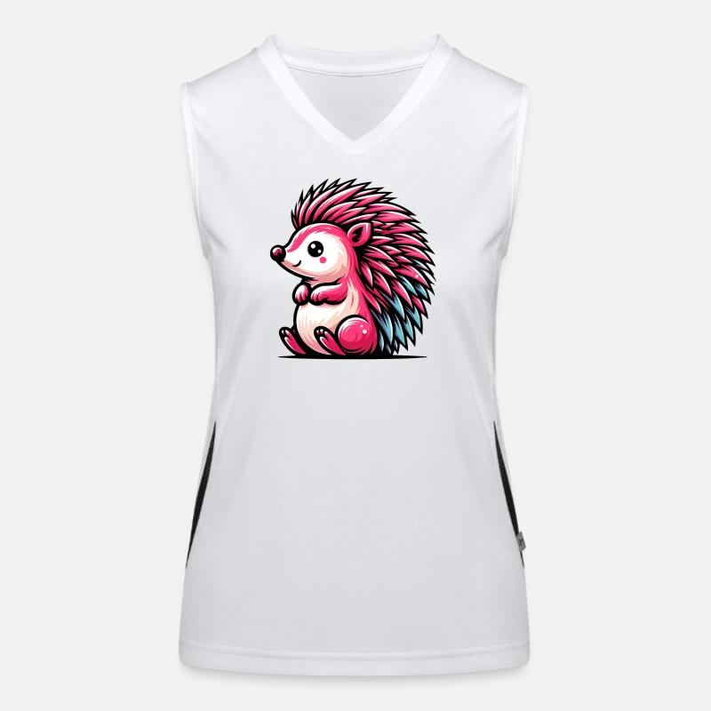Igel Funktionelles Kontrast-Tank Top für Frauen