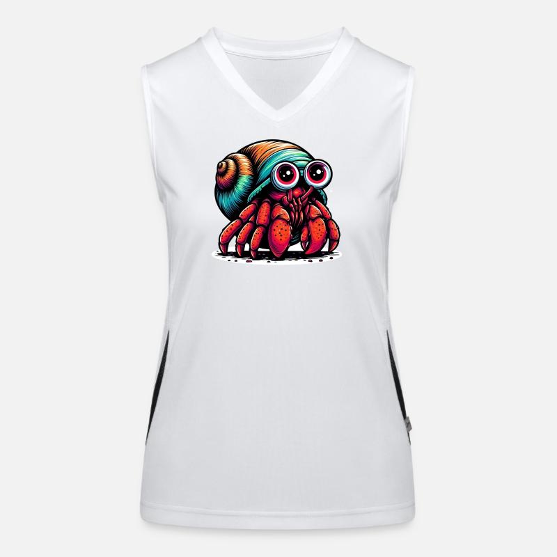 Einsiedlerkrebs Funktionelles Kontrast-Tank Top für Frauen