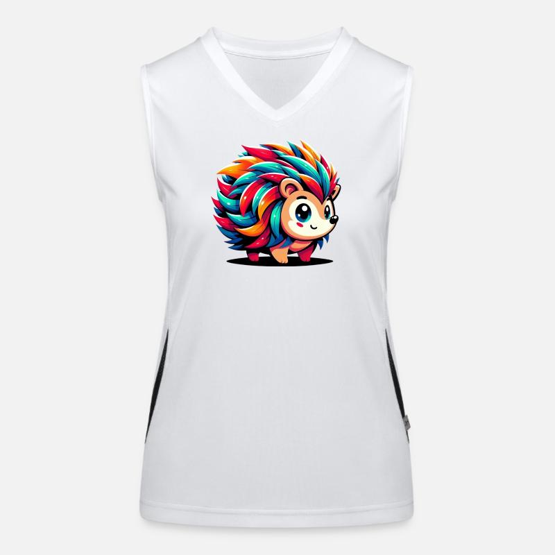 Igel Funktionelles Kontrast-Tank Top für Frauen
