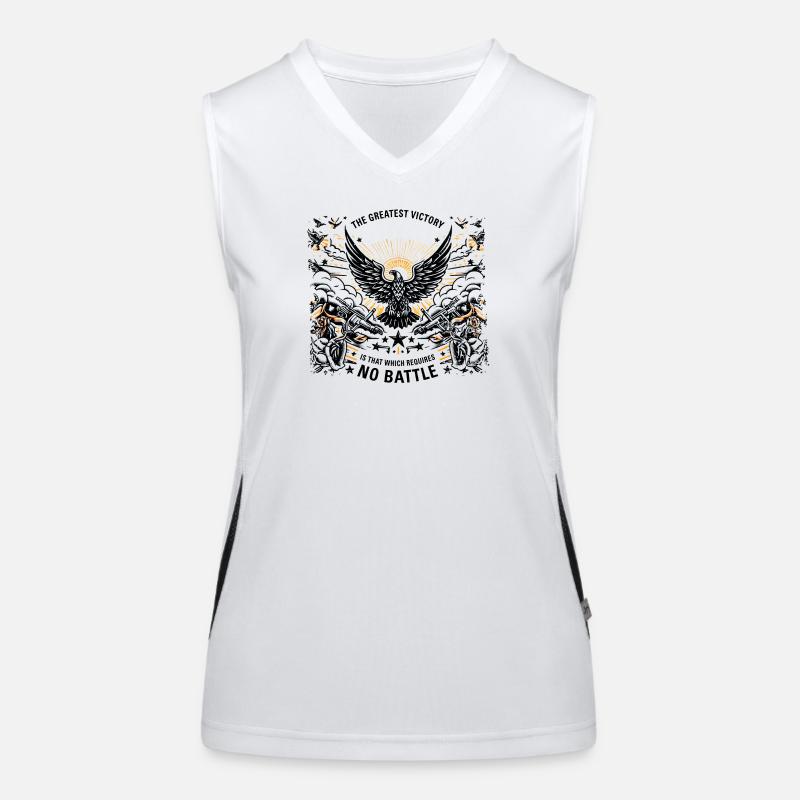 the greatest victory is that which requires no bat Women's Functional Contrast Tank Top