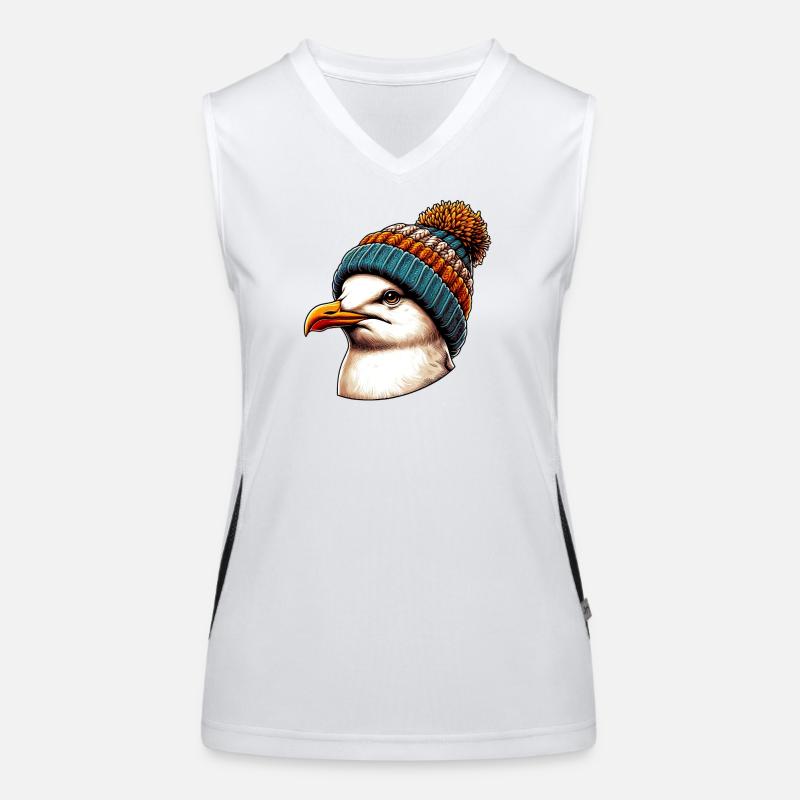 Möwe Funktionelles Kontrast-Tank Top für Frauen