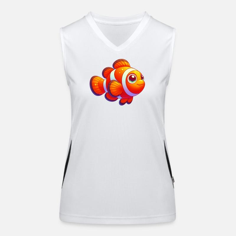 Clownfisch Funktionelles Kontrast-Tank Top für Frauen
