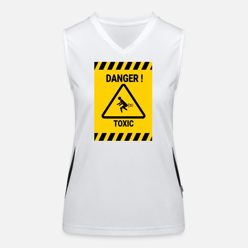 Gefahr: giftig Funktionelles Kontrast-Tank Top für Frauen