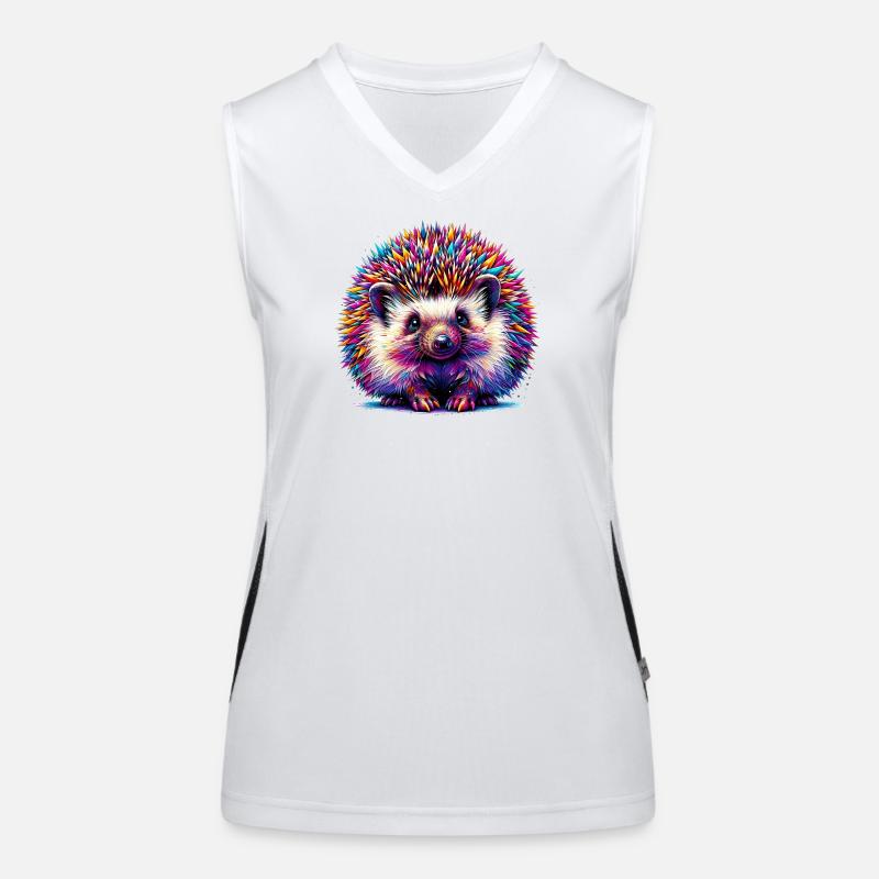 Igel Funktionelles Kontrast-Tank Top für Frauen