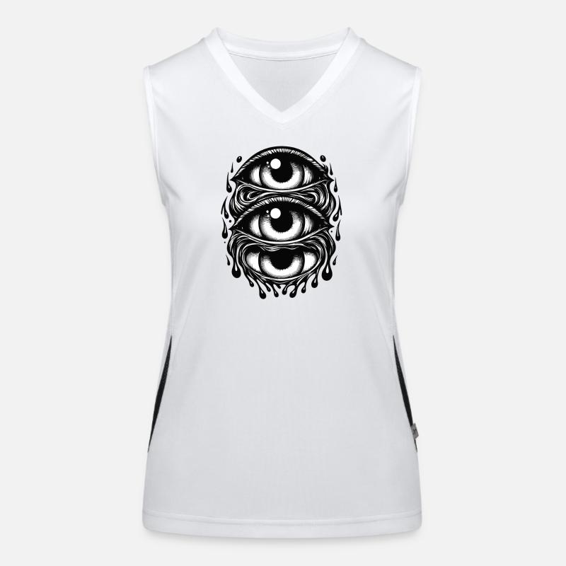 magic eye Women's Functional Contrast Tank Top