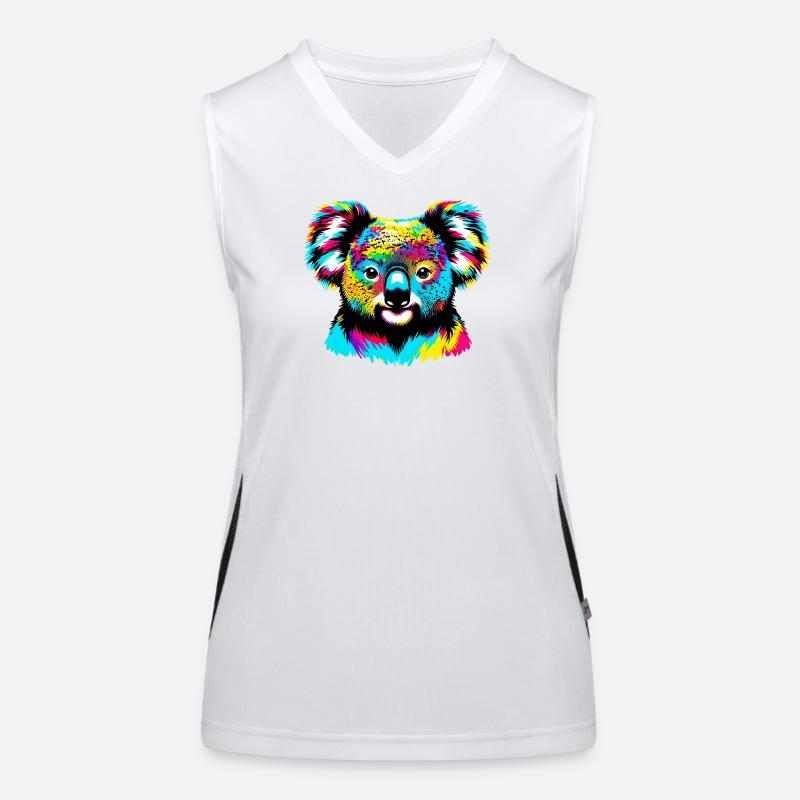 Koala Funktionelles Kontrast-Tank Top für Frauen