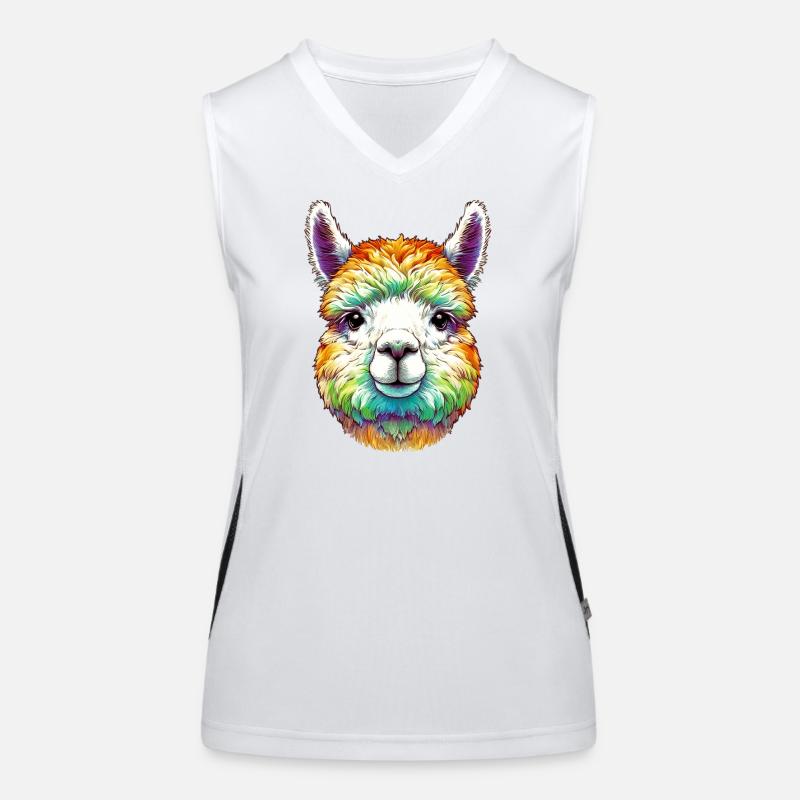 Alpaka Funktionelles Kontrast-Tank Top für Frauen