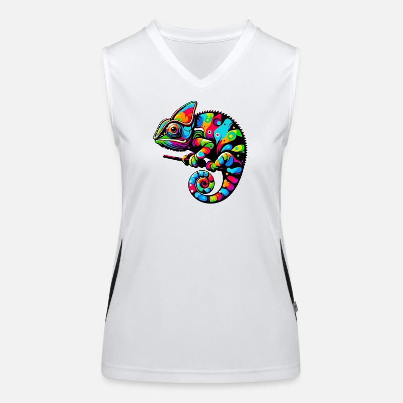 Chamäleon Funktionelles Kontrast-Tank Top für Frauen