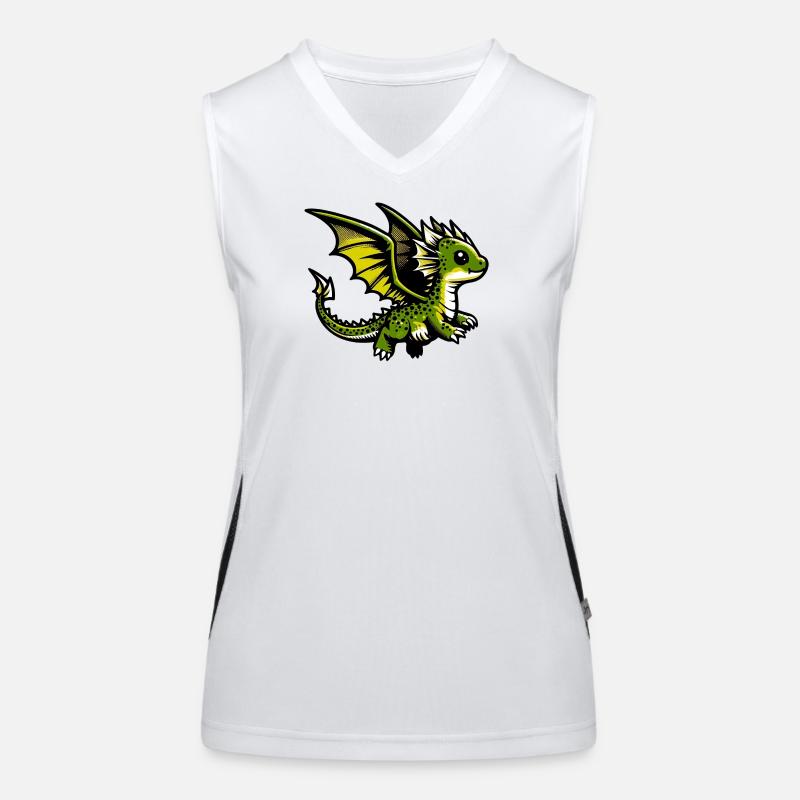 Drache Funktionelles Kontrast-Tank Top für Frauen