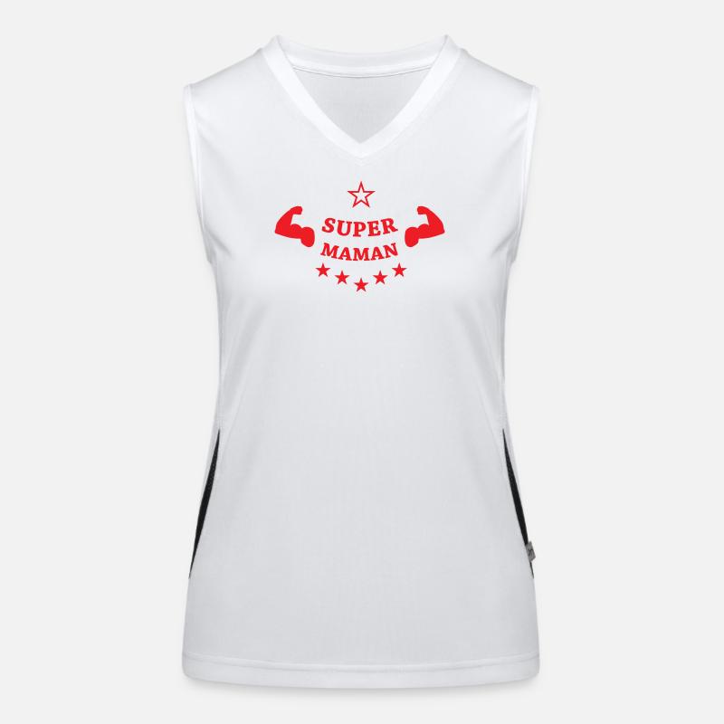 Super Mom - Muttertag Funktionelles Kontrast-Tank Top für Frauen