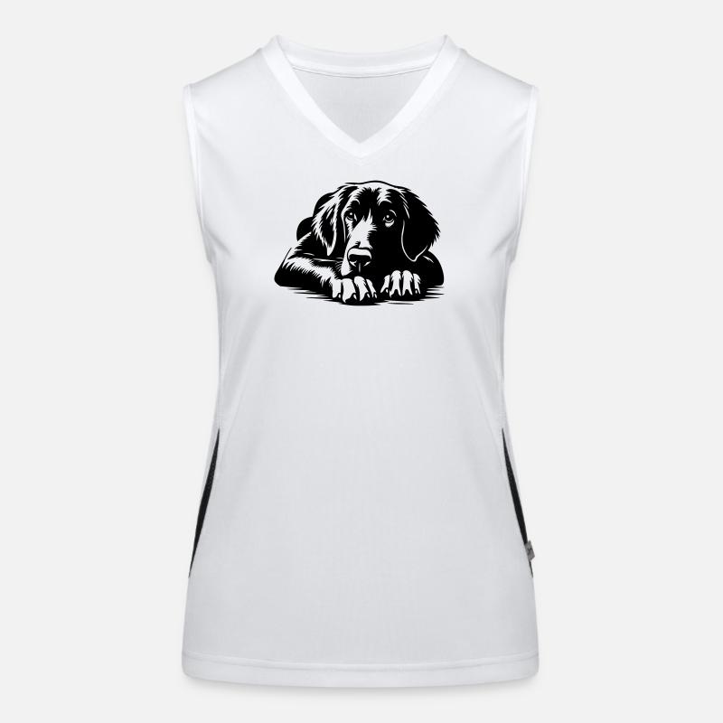 Flat-coated Retriever Women's Functional Contrast Tank Top