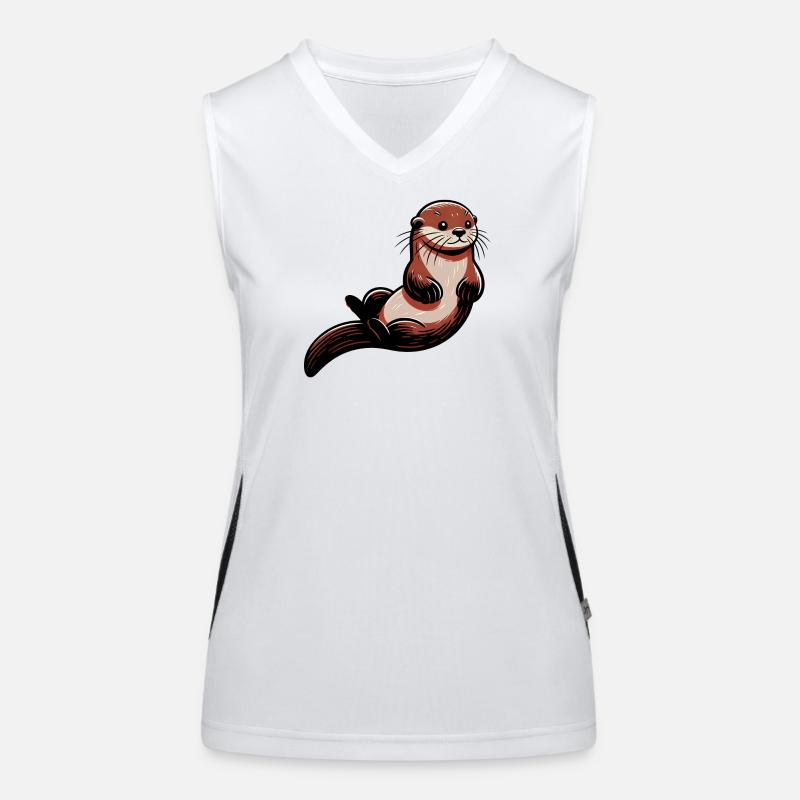 Otter Funktionelles Kontrast-Tank Top für Frauen
