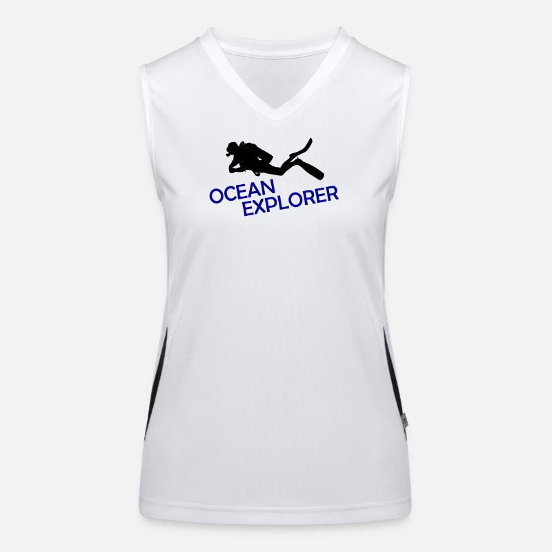 OCEAN EXPLORER Funktionelles Kontrast-Tank Top für Frauen
