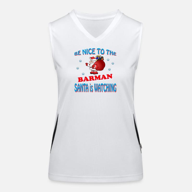 SANTA BARMAN Funktionelles Kontrast-Tank Top für Frauen