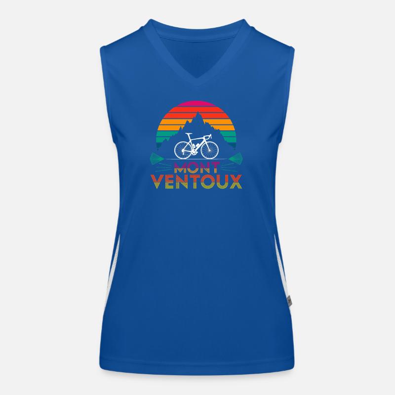 Montée du Mont Ventoux à vélo Débardeur respirant contrasté Femme
