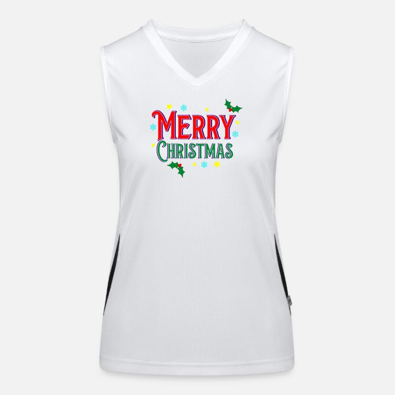 Joyeux Noël Débardeur respirant contrasté Femme