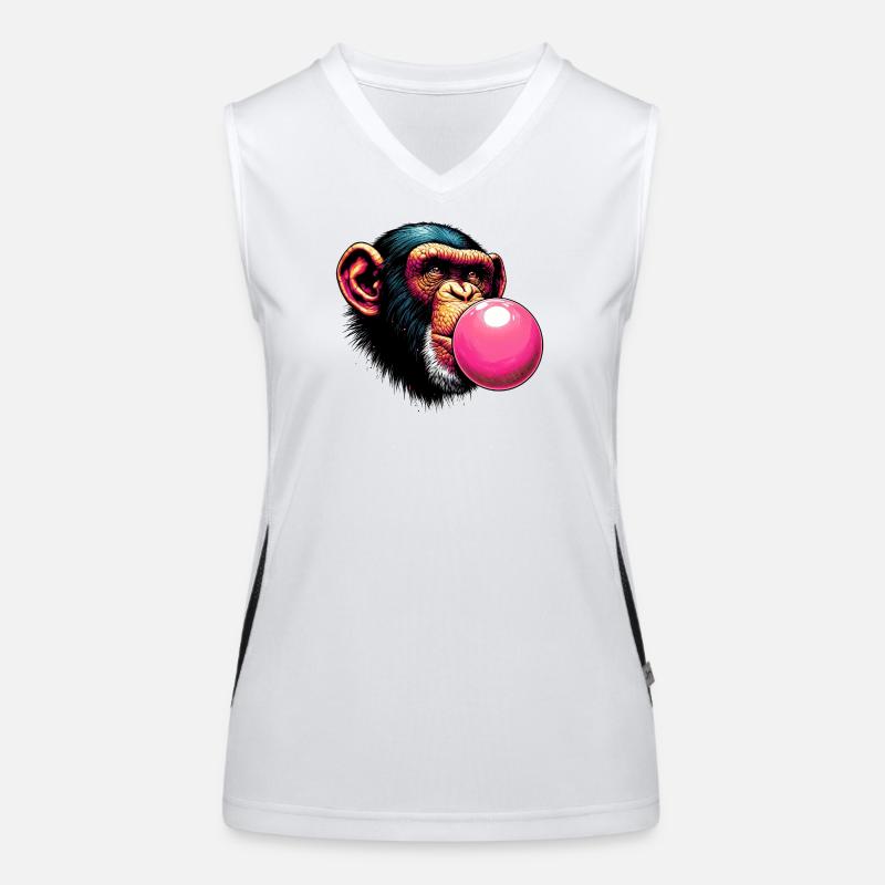 Affe Funktionelles Kontrast-Tank Top für Frauen