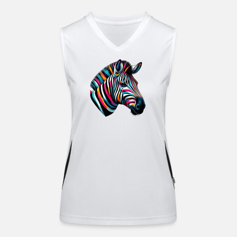 Zebra Women's Functional Contrast Tank Top