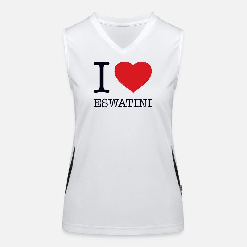 I LOVE ESWATINI Funktionelles Kontrast-Tank Top für Frauen