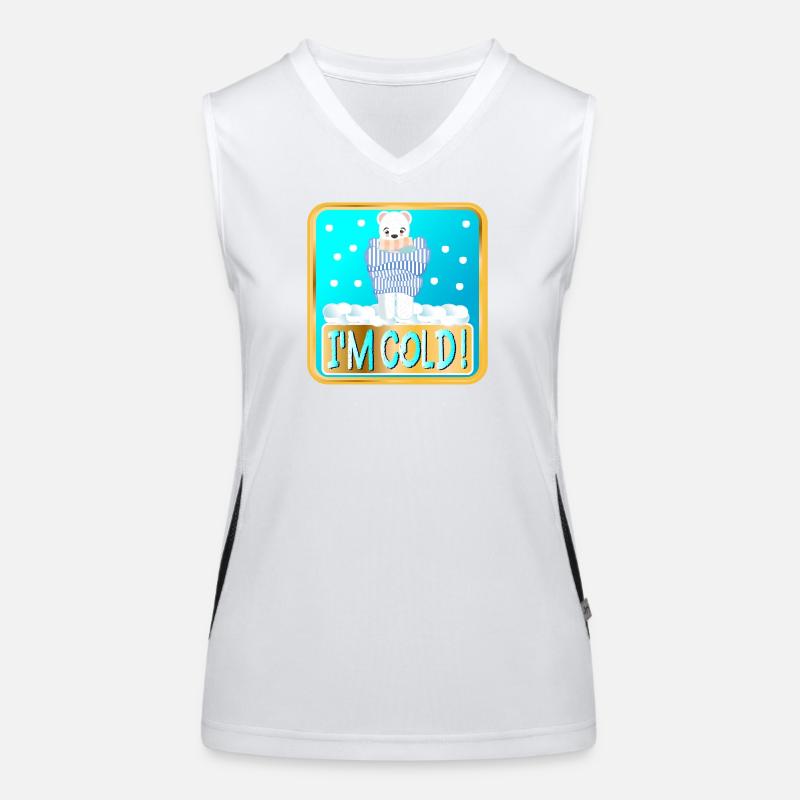 MIR IST KALT - WINTER EISBÄREN Funktionelles Kontrast-Tank Top für Frauen