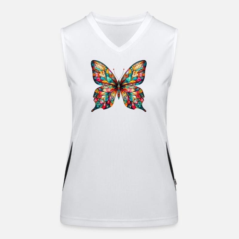Papillon Débardeur respirant contrasté Femme
