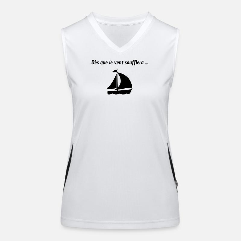 Dès que le vent soufflera Débardeur respirant contrasté Femme