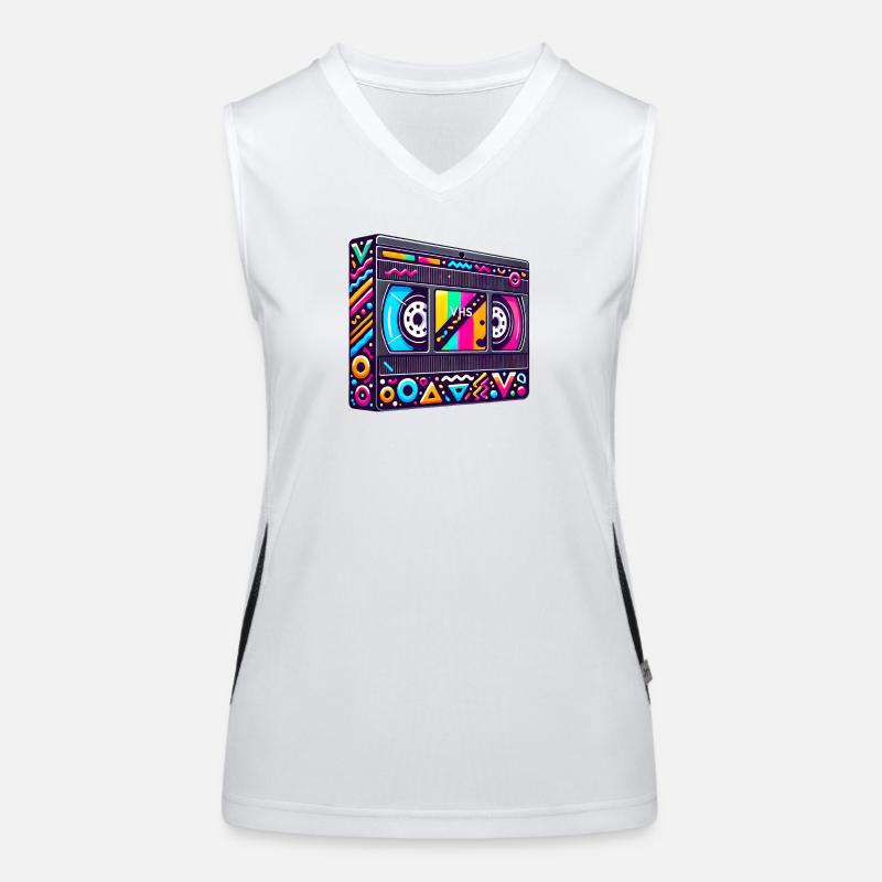 VHS und Chill? 90er VHS Kasette - Nostalgie pur Funktionelles Kontrast-Tank Top für Frauen
