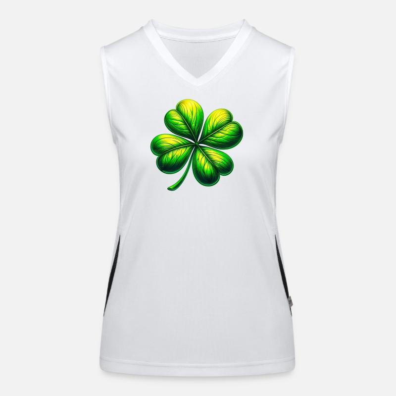Four-leaf clover Women's Functional Contrast Tank Top