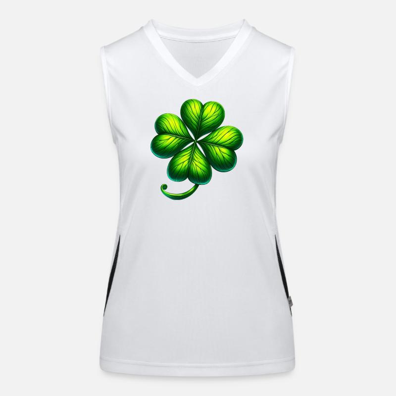 Four-leaf clover Women's Functional Contrast Tank Top