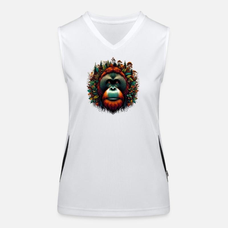 Orangutan Monkey Orangutan Women's Functional Contrast Tank Top