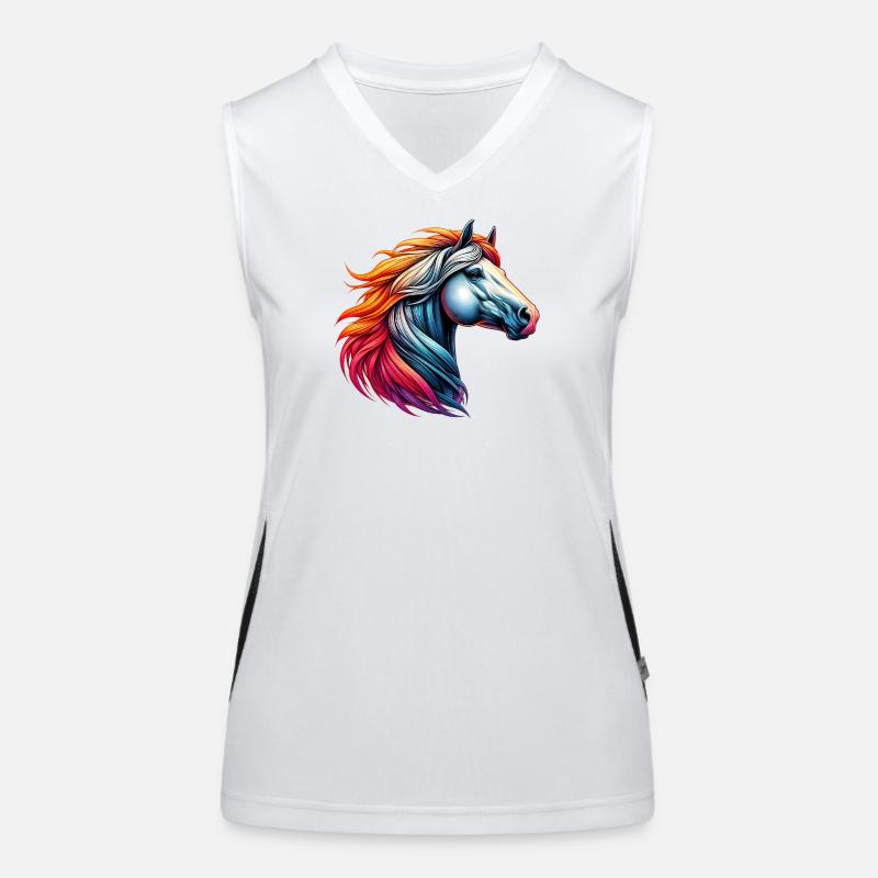 Cheval Débardeur respirant contrasté Femme