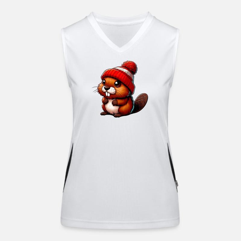 Bieber Funktionelles Kontrast-Tank Top für Frauen