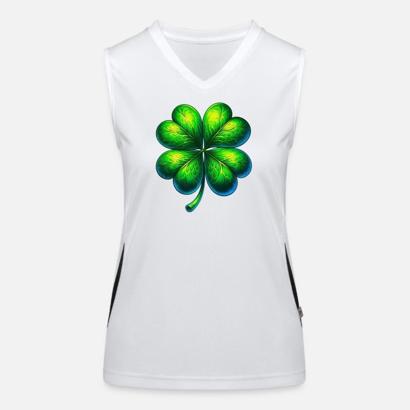 Four-leaf clover Women's Functional Contrast Tank Top