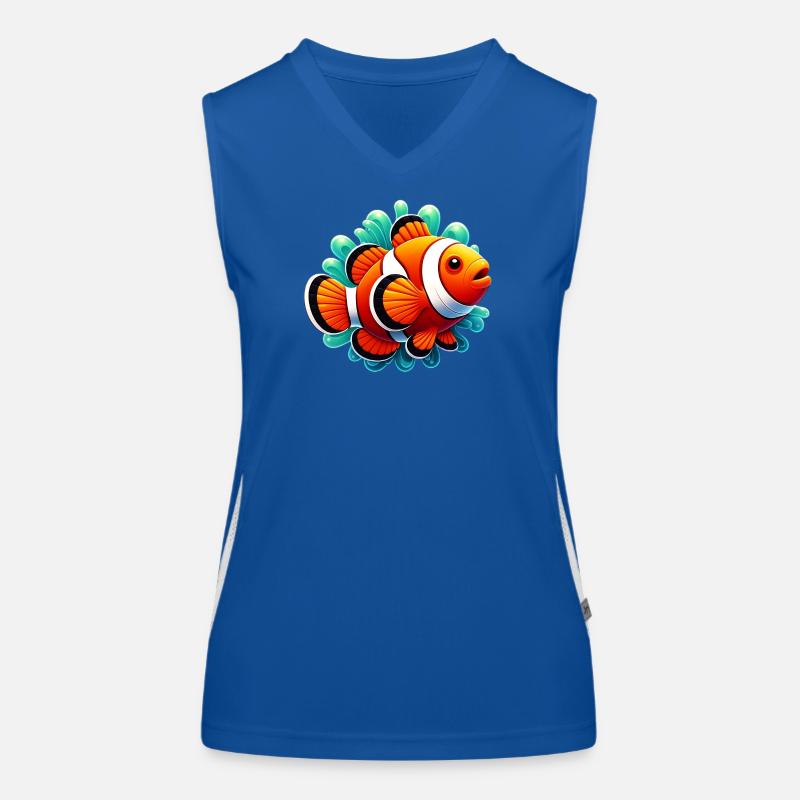 Clownfisch Funktionelles Kontrast-Tank Top für Frauen