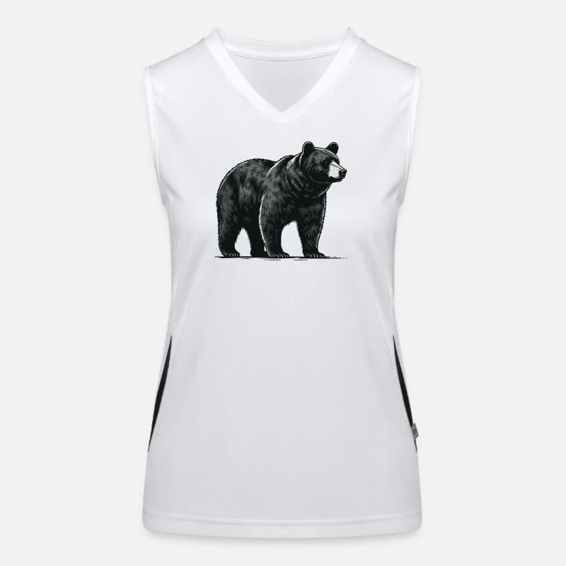 Black bear Women's Functional Contrast Tank Top