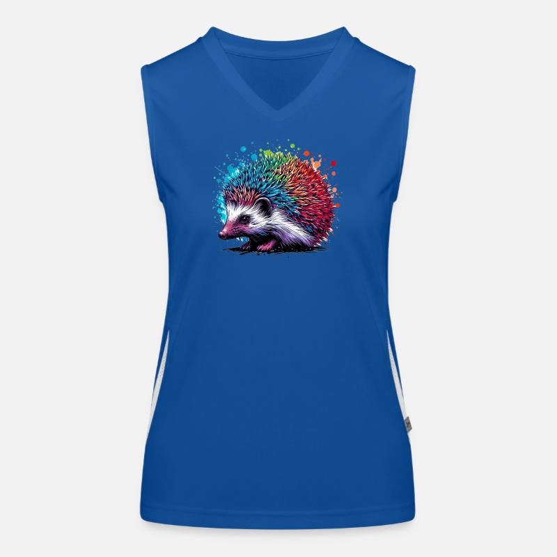Igel Funktionelles Kontrast-Tank Top für Frauen